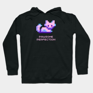 Pixel Feline Elegance | Cute Cat Hoodie